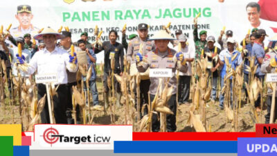 Kapolri dan Mentan Panen Raya Jagung di Bone, Tegaskan Komitmen Dukung Ketahanan Pangan Nasional