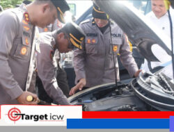 Dukung Pelaksanaan Tugas, Kapolres Cek Kondisi Kendaraan Dinas