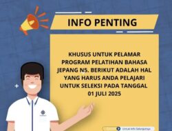 BPVP Bantaeng Siapkan Seleksi Pelatihan Bahasa Jepang, Gandeng JICA dan Instruktur Profesional