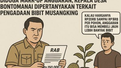 Diduga Mark-Up Anggaran, Kepala Desa Bontomanai Dipertanyakan Terkait Pengadaan Bibit Musangking