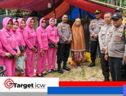 Polsek Kajang dan Bhayangkari Salurkan Bantuan untuk Korban Kebakaran di Batunilamung
