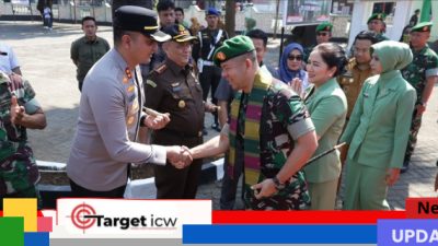 Kapolres Gowa Hadiri Kunjungan Kerja Danrem 141/Toddopuli di Makodim 1409/Gowa