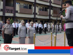 Upacara Kenaikan Pangkat Pengabdian dan ASN Digelar di Polres Gowa