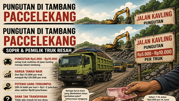 Desa Tak Terima Dana, 'Pungli' Tambang Gowa Jadi Tanda Tanya Besar