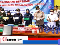 Sinergi Berantas Barang Ilegal, Kapolda Sulsel Hadiri Pemusnahan Rokok dan Miras