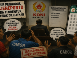Cabor Mulai Bersuara, Kepengurusan KONI Jeneponto Dinilai Tidak Transparan