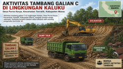 Tambang Galian C Diduga Ilegal di Maros Terus Beroperasi, Aparat Dianggap Tutup Mata