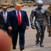 Netizen Heboh Lihat Trump Jalan Bareng “Alien”, Meme UFO Langsung Berseliweran