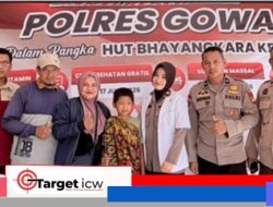 Hari Bhayangkara ke-80, Polres Gowa Gelar Bakti Kesehatan dan Berbagi Kebahagiaan untuk Masyarakat