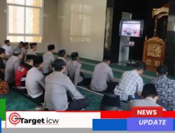 Kapolresta Gowa Ikuti Pembinaan Rohani Kapolri Bersama Gus Baha Secara Virtual