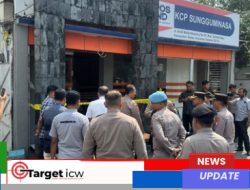Dampingi PJU Polda Sulsel, Kapolresta Gowa Tinjau Kantor Pos Pascakerusakan
